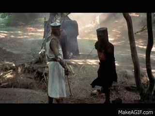 Image result for monty python gif knight