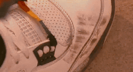 GIF from "Do the Right Thing" saying "You stepped on my new AIR Jordan's"