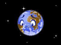 animated spinning Earth with moon pics