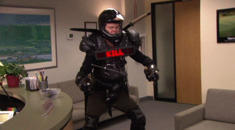 Image result for the office gif recyclops
