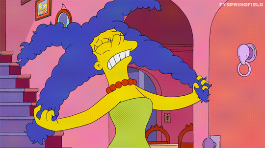 reaction the simpsons simpsons marge simpson marge