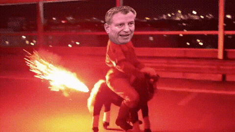 Image result for de blasio gif animated