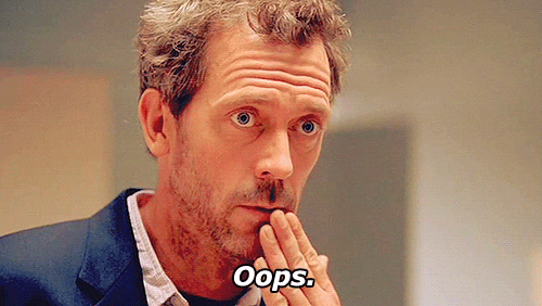 Dr House Oops GIF - Find & Share on GIPHY