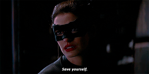 Image result for the dark knight rises save yourself gif