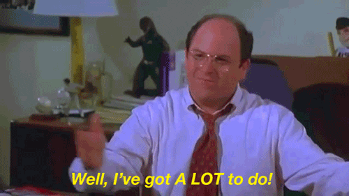 George Costanza is stressed out