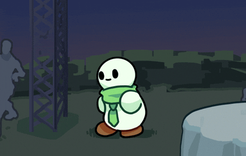 Dancing cartoon banner