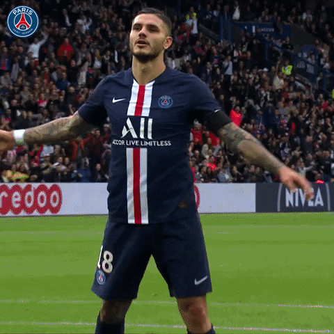 Mauro Icardi Football GIF by Paris Saint-Germain - Find & Share on GIPHY