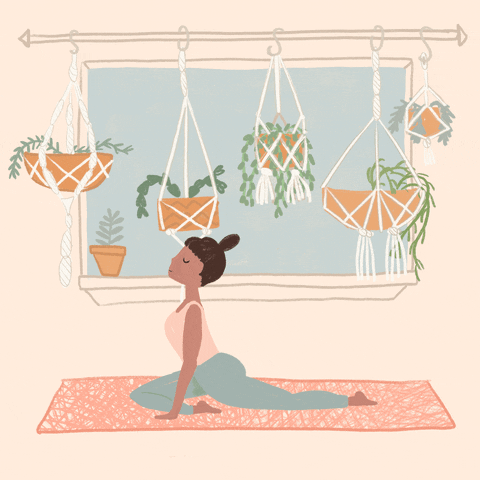 Yoga Plants GIF by Ash Sta. Teresa - Find & Share on GIPHY