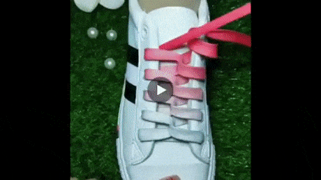 Creative ways to fasten shoelaces in wow gifs