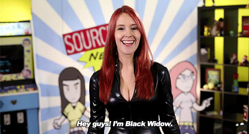 Meg Turney Black Widow Cosplay S Find And Share On Giphy