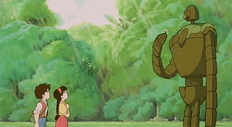 Studio Ghibli Robot GIF - Find & Share on GIPHY