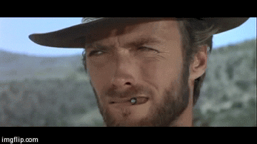 Clint Eastwood Smoking Gif