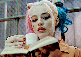 Harley Quinn Reading GIF