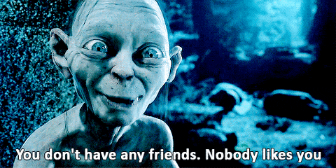 Lord Of The Rings No Friends GIF - Find & Share on GIPHY