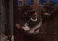 Mand der danser af glæde