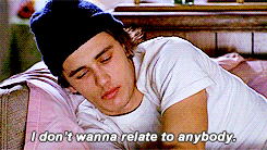 "I don't wanna relate to anybody" James Franco Gif best shows on tv