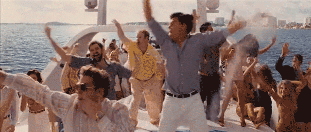 yacht party gif