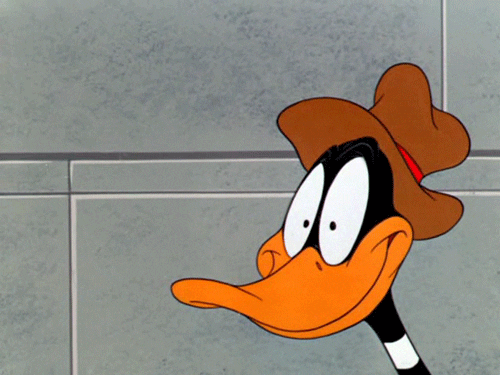 Excited Daffy Duck GIF