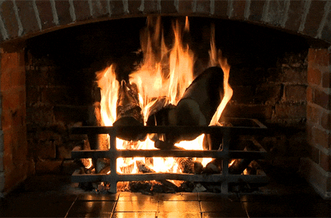 fire warm fireplace cozy