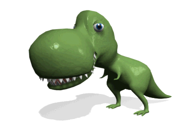 animated dinosaur head