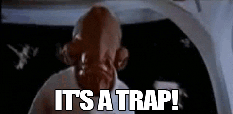 Image result for it's a trap gif