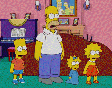 The Simpsons Cartoons &Amp; Comics Reactions Shocked Oh My God