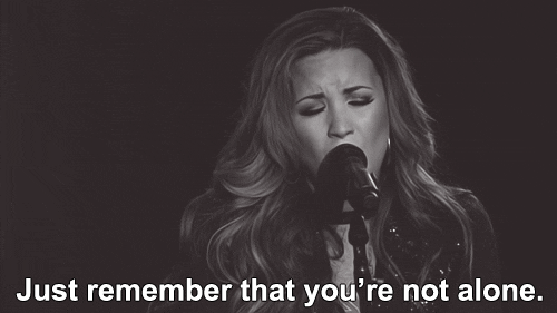 demi lovato demi stay strong be happy youre not alone
