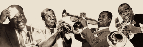 Louis Armstrong and "Gage"!
