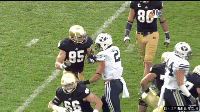 Notre Dame Football Mormons GIF - Find & Share on GIPHY