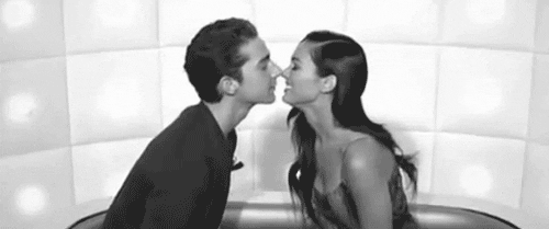 Black And White Kiss Find And Share On Giphy