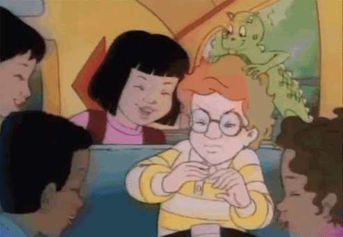 Image result for magic school bus gif