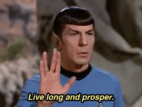 Live Long And Prosper Star Trek GIF Find Share On GIPHY