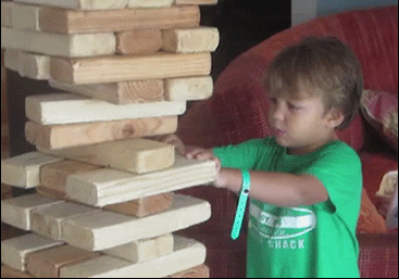 Play jenga they said It will be fun they said in funny gifs