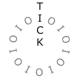 Gif a clock that says "Tick"
