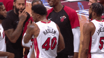 High Five Miami Heat GIF by NBA - Find & Share on GIPHY