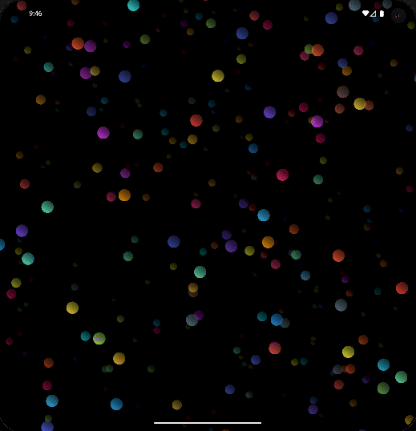 Angled filled shapes with fading trails