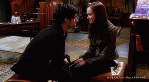 Image result for rory and jess kiss gif