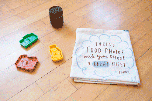 Food photography framing tips over a plated meal, illustrating how a photo captures a dish for logging