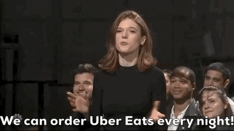Uber Eats Snl GIF por Saturday Night Live