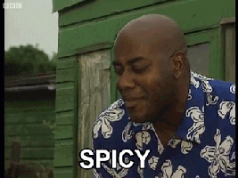 spicy reaction tongue yum