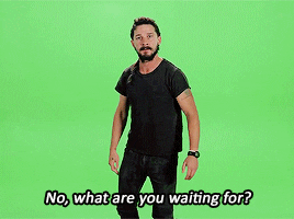 gif of shia labeouf influencer telling you to just do it.