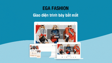 Giao diện bắt mắt - EGA Fashion (Sapo)