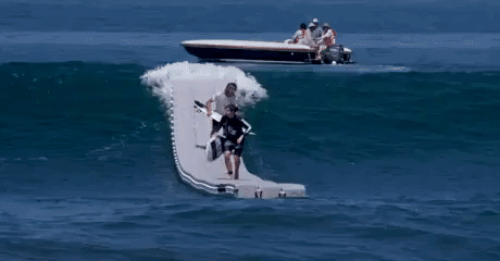 Surfing Platform in funny gifs