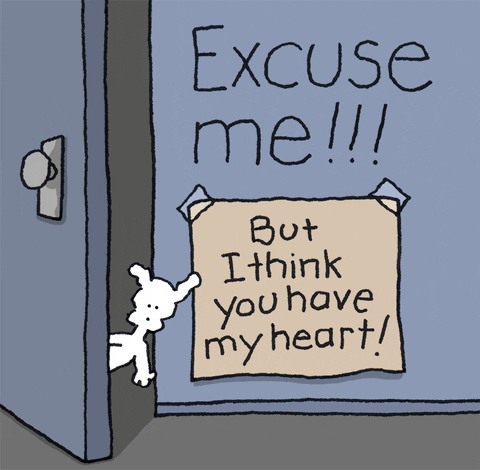 Crushing I Love You GIF by Chippy the dog