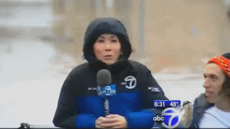 Never trust weather reporters in WaitForIt gifs
