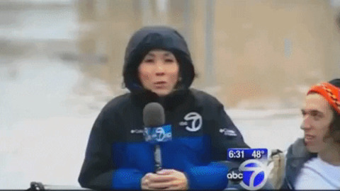 Never trust weather reporters