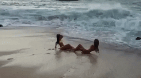Mind the waves in funny gifs