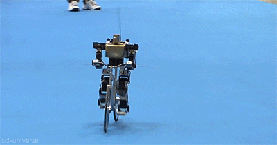 science robot technology wave bicycle