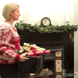 Easy christmas decoration in funny gifs