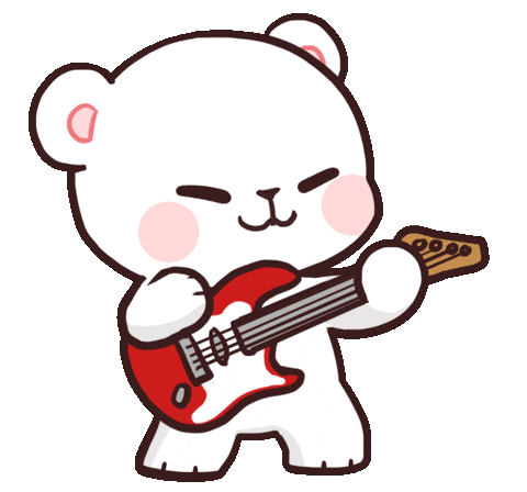 Rock And Roll Sticker by milkmochabear for iOS & Android | GIPHY